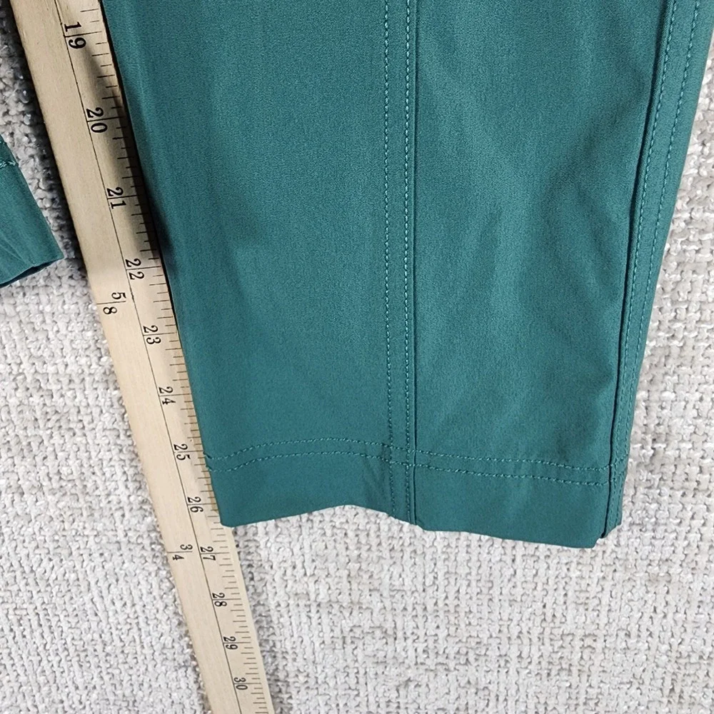 Kirkland Signature Ladies' Travel Pants Stretch Crop Womens‎ 4 Green 30x26 EUC